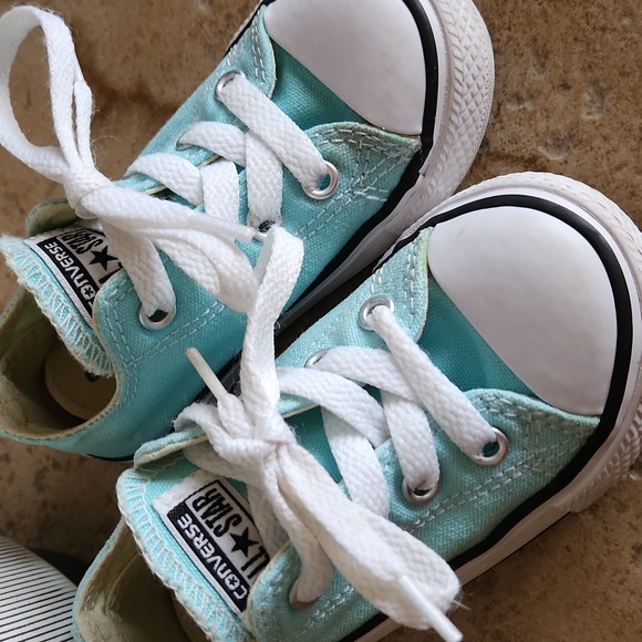 Converse Other - Converse all star toddler size 6 light blue tennis shoe